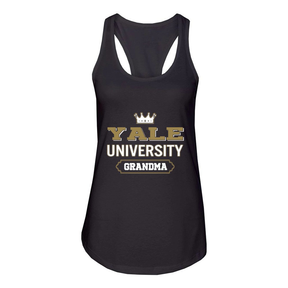 Yale University Grandma Great Gift For Grandparents Women's Racerback Tank