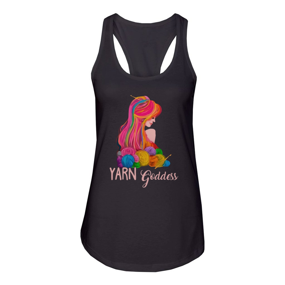 YARN GODDESS   KNITTING SHIRT Women's Racerback Tank