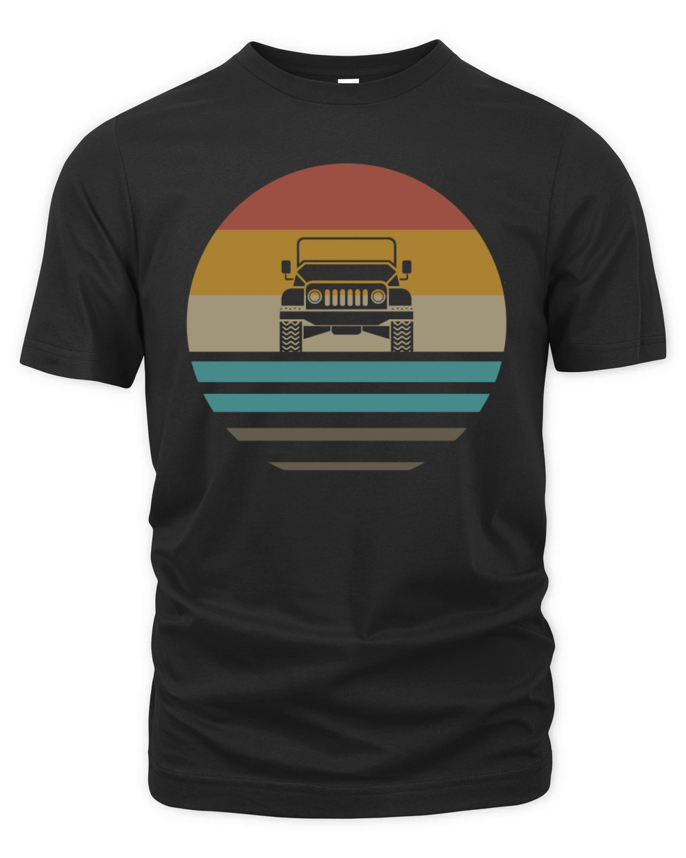 Vintage Jeeps Retro 70s Distressed Off Road Organic Unisex T-shirt