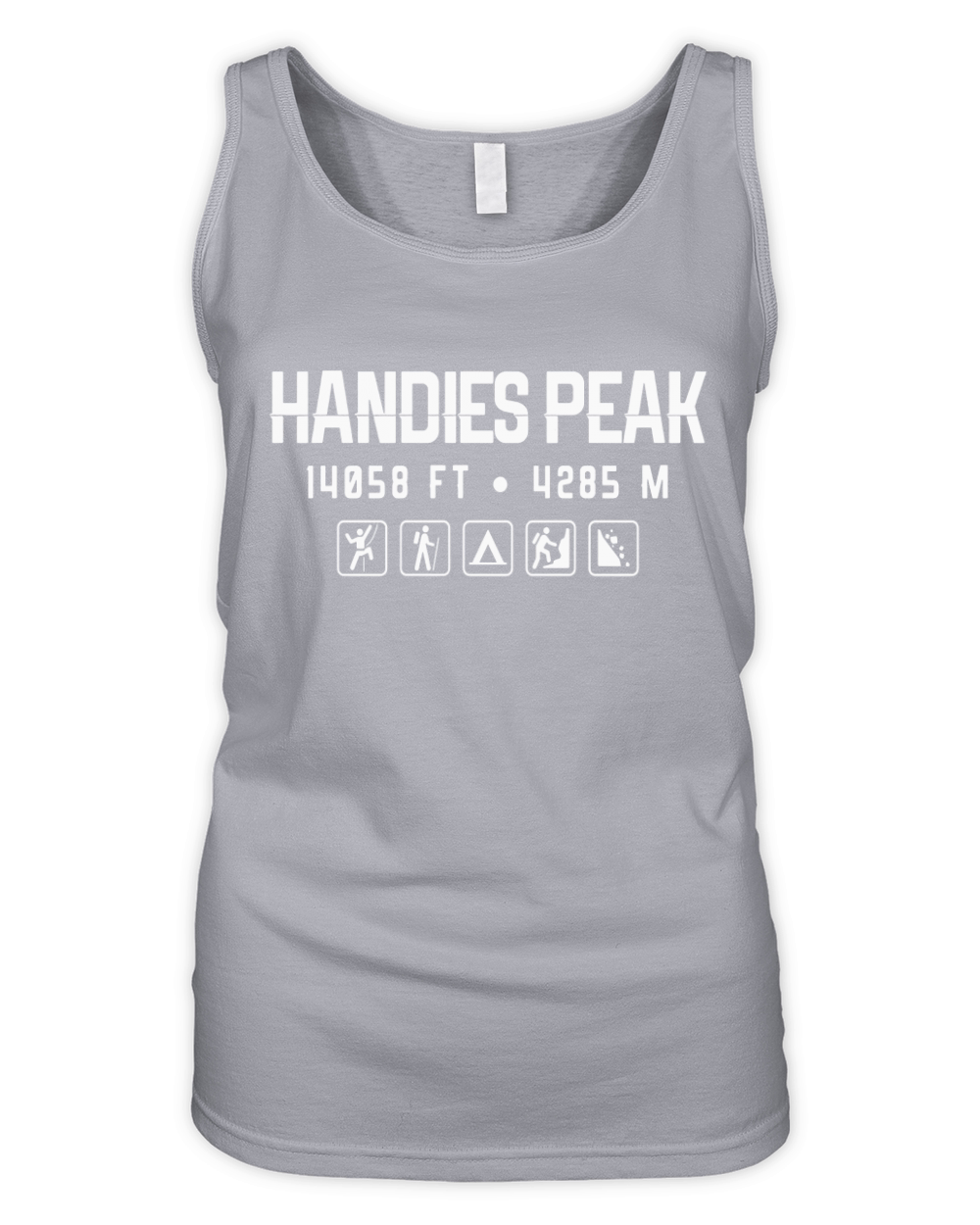 Handies Peak Colorado Mountain 14er Shirt Organic Women's Tank Top
