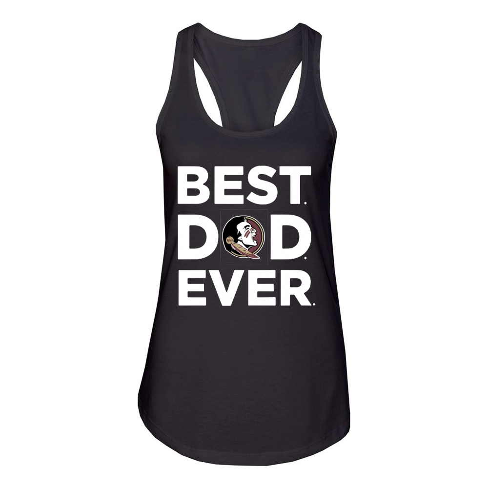 Best Dad FSU Ever Women's Racerback Tank