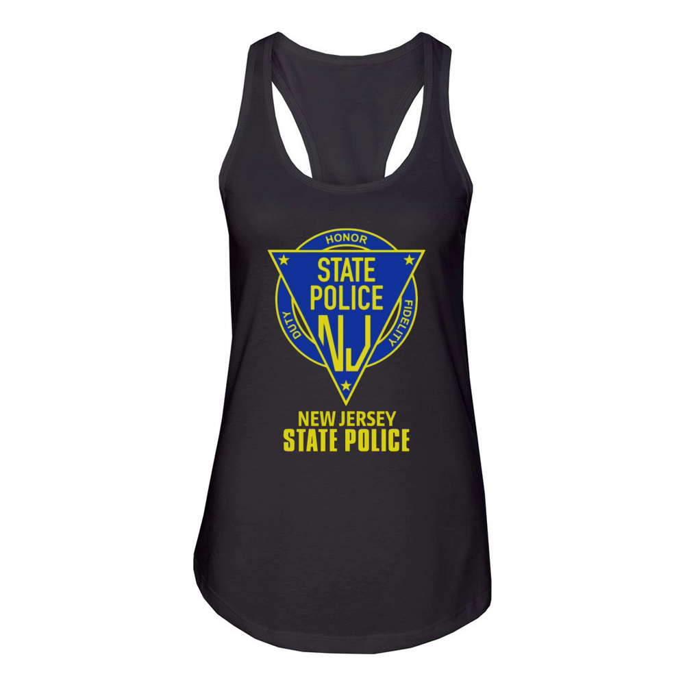 NJ STATE POLICE T Shirt Women's Racerback Tank