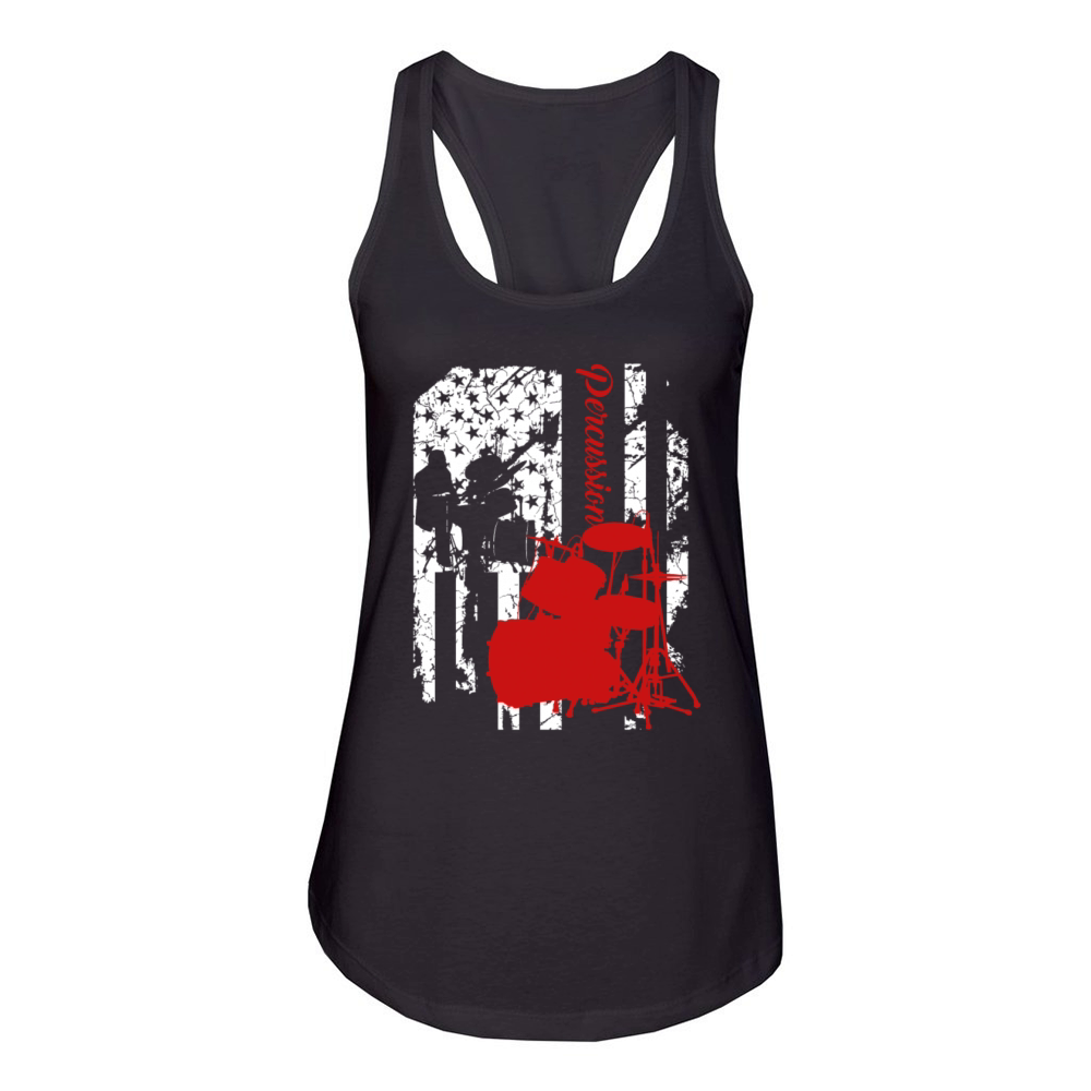 Percussion Flag Shirt Women's Racerback Tank