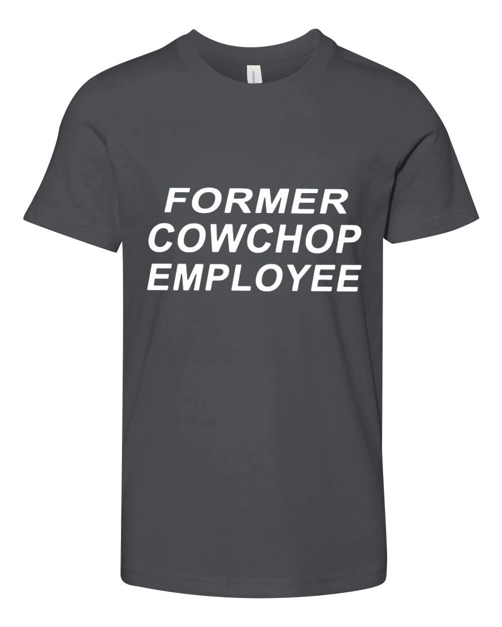 Former Cow Chop Employee Youth Unisex Jersey Tee