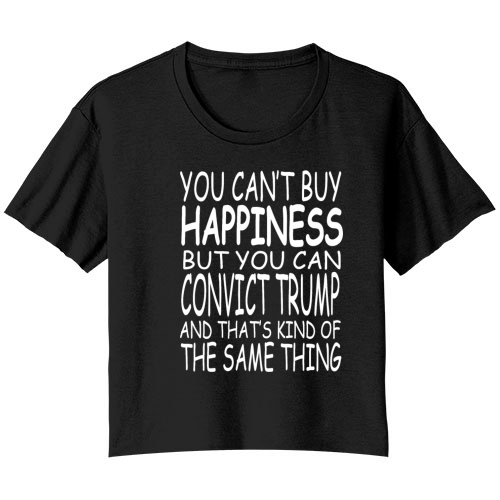 anti trump Bella Ladies Flowy Crop T-shirt