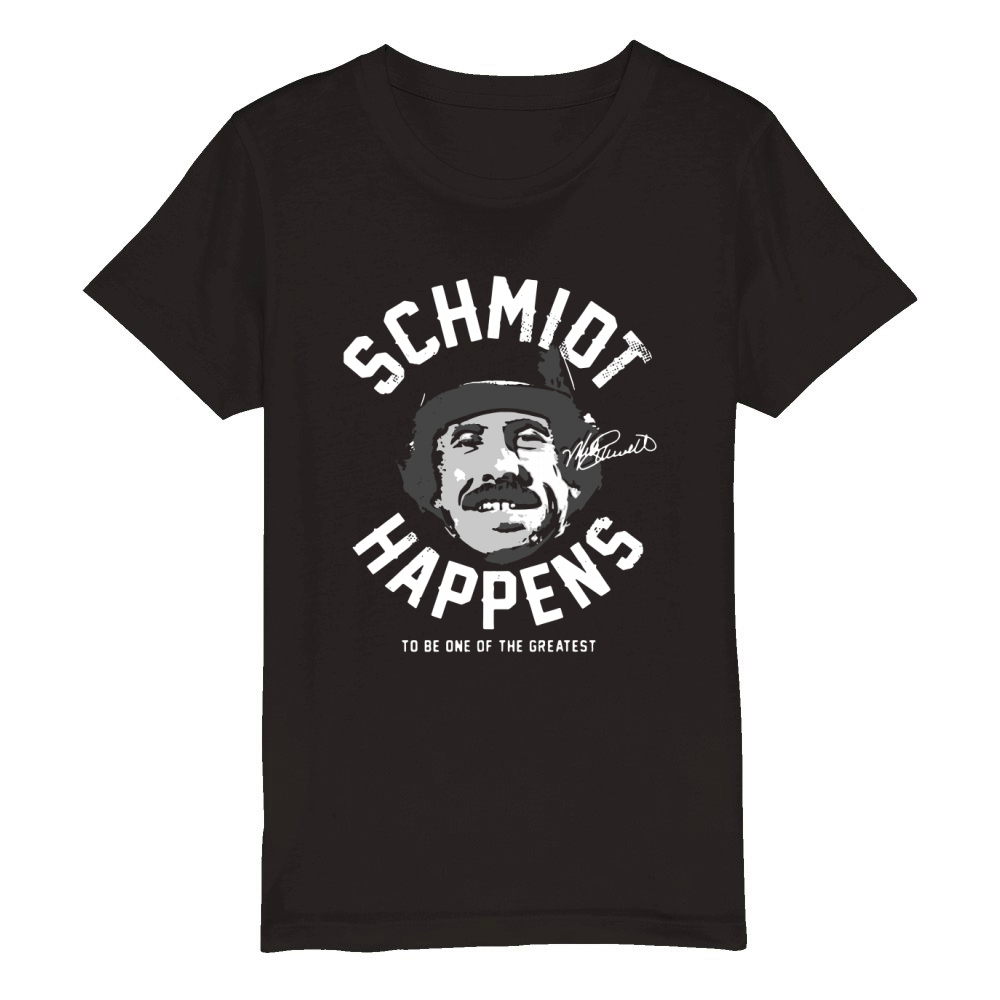 MIKE SCHMIDT - SCHMIDT HAPPENS Organic Kids Crewneck T-shirt