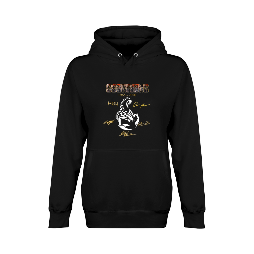 Scorpions Rock Band 1965 2020 Signatures Unisex Premium Pullover Hoodie
