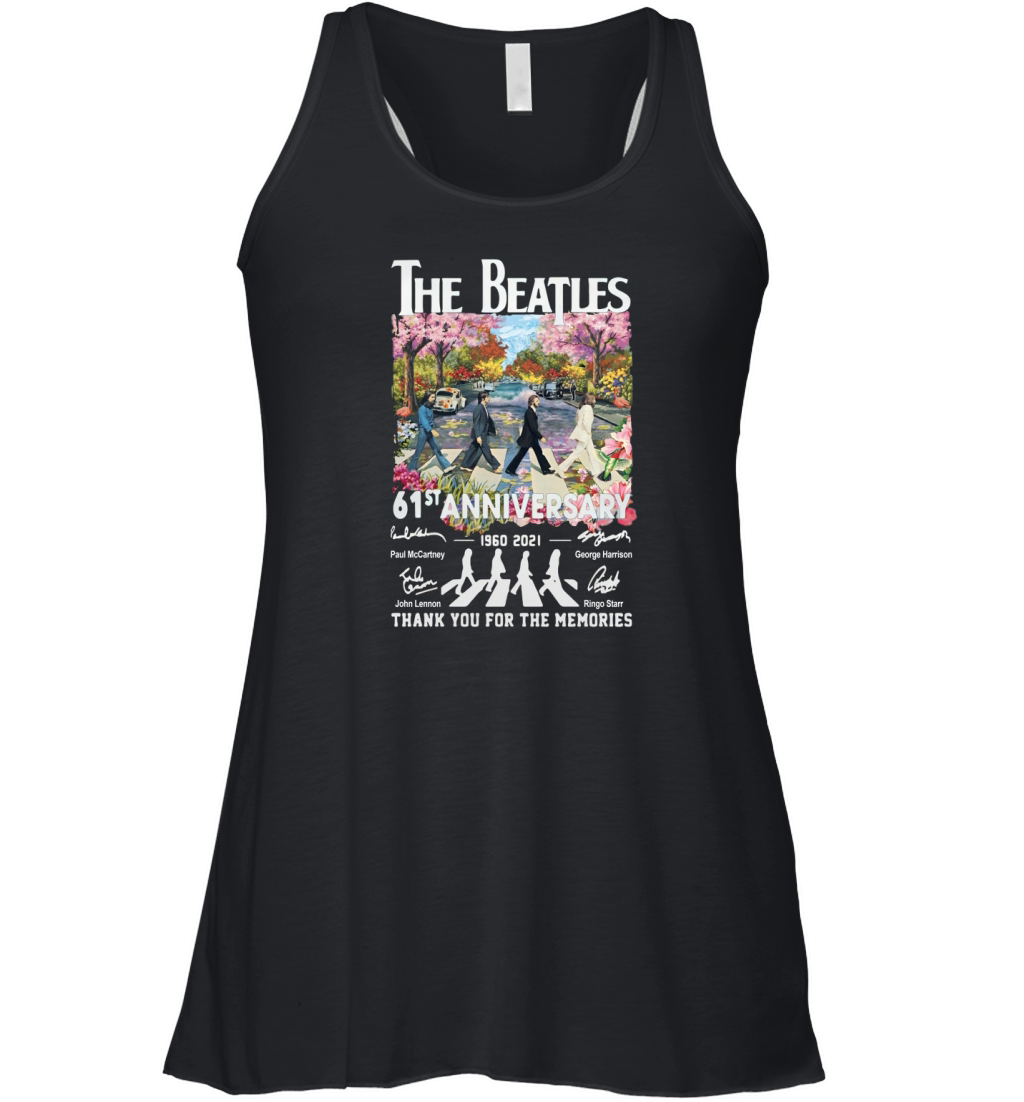 Abbey Road The Beatle 61st Anniversary 1960 2021 Thanks For The Memories Women's Flowy Tank Top