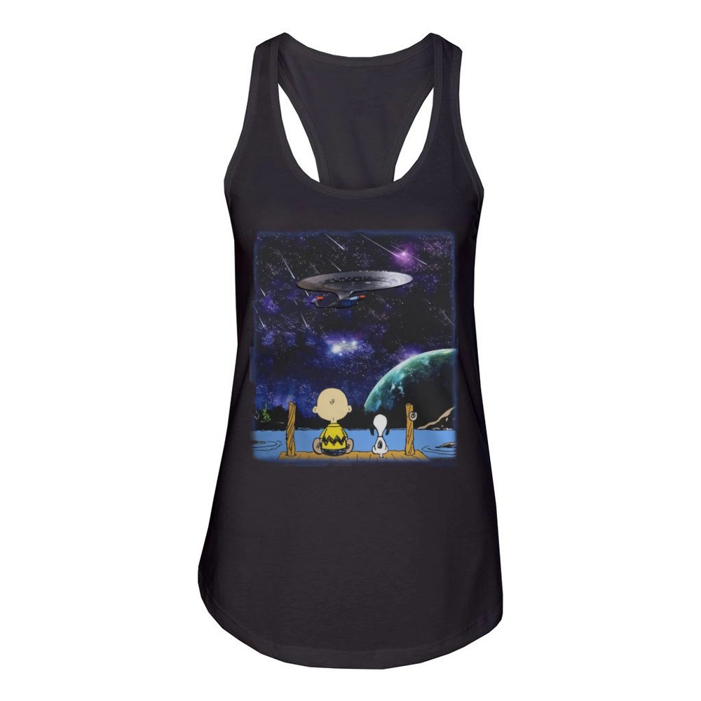 Charlie Brown Snoopy Enterprise Shirt Women's Racerback Tank