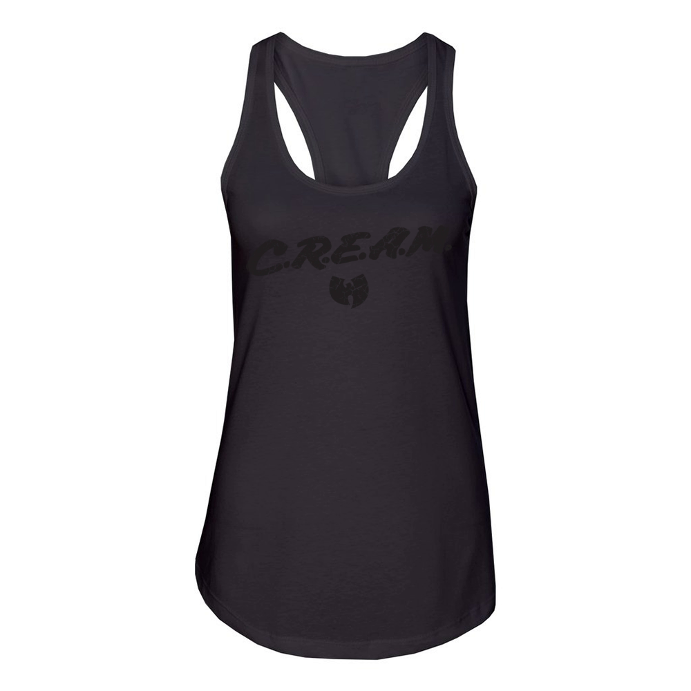 cream small wutang black Women's Racerback Tank