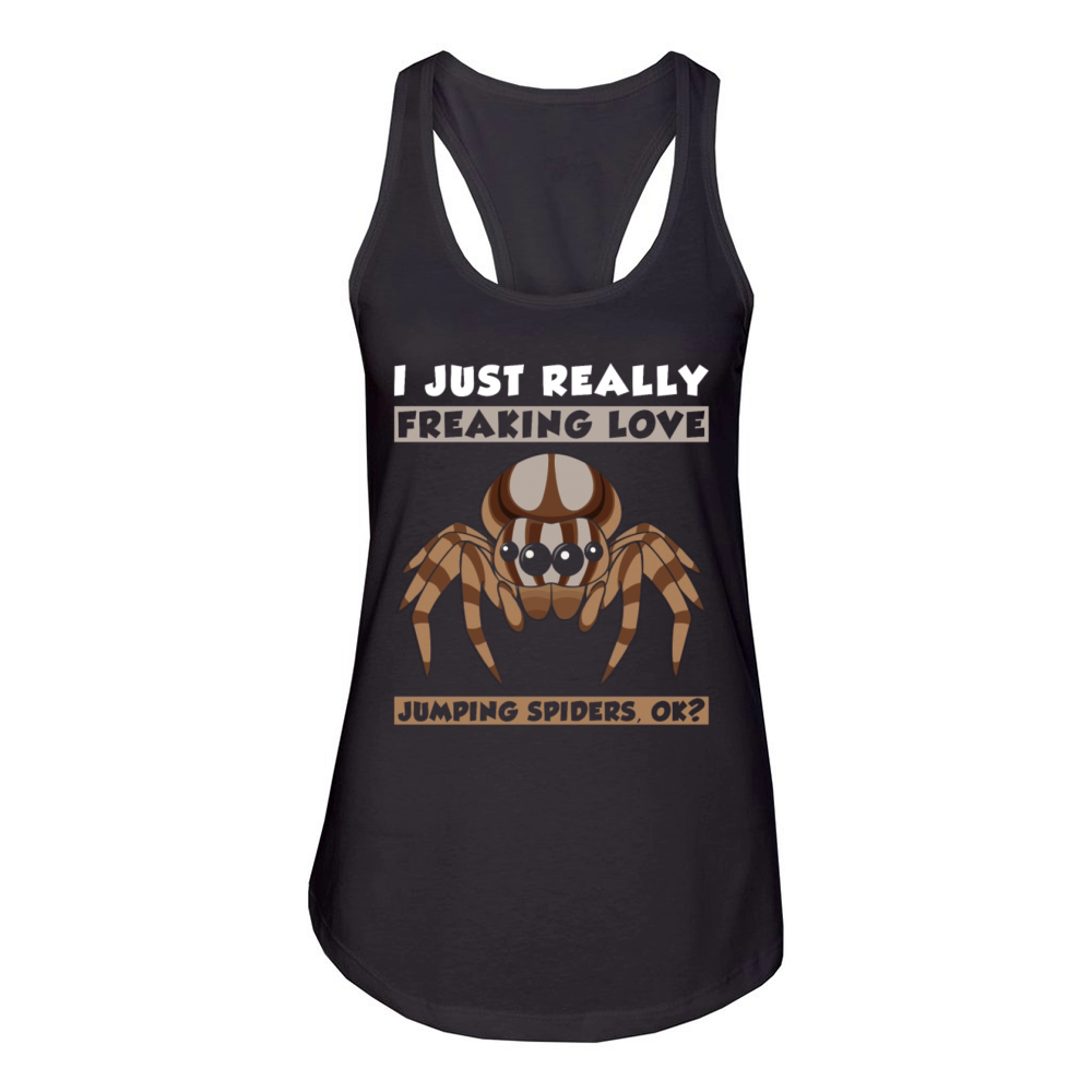 Jumping Spider Saying Women's Racerback Tank