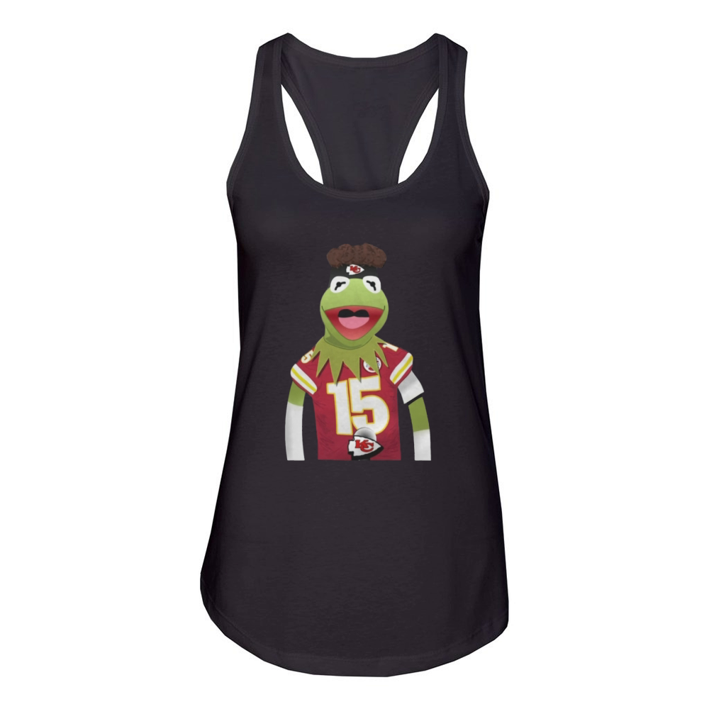 Kermit Mahomes Meme Women's Racerback Tank