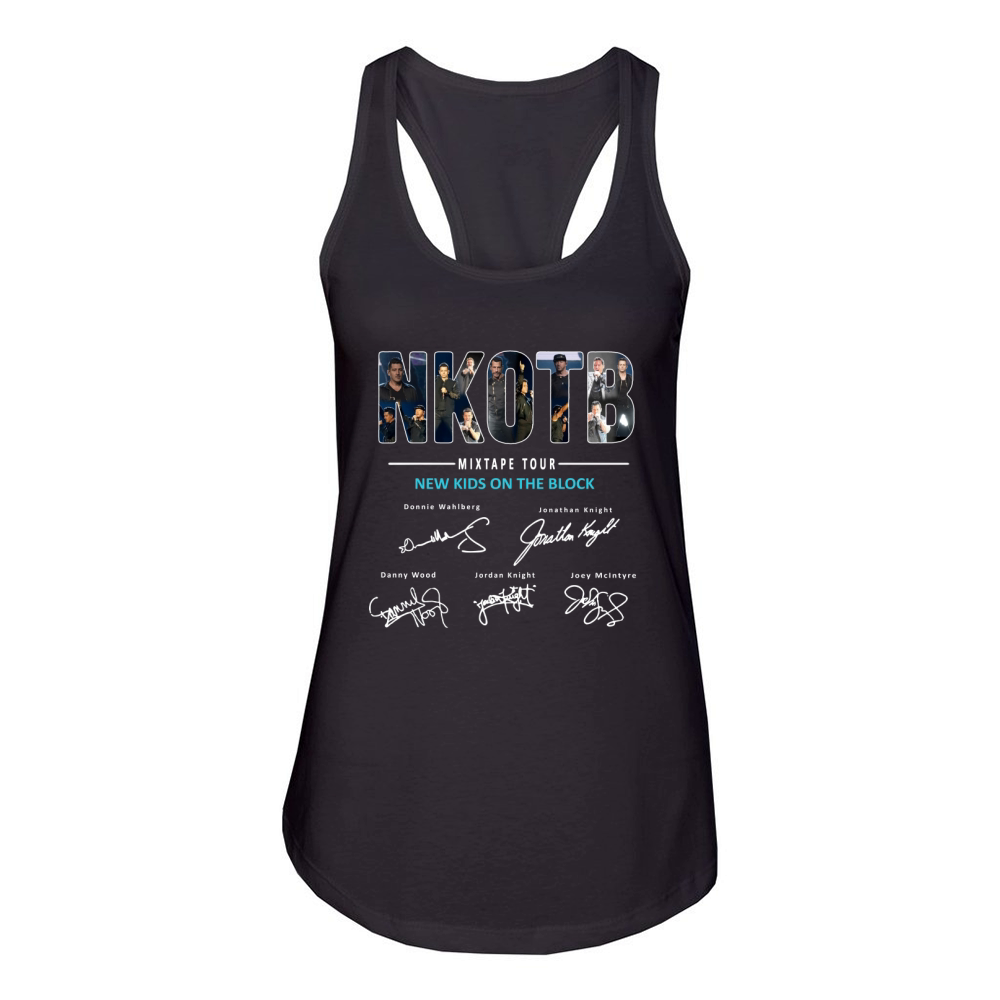 NKOTB Mixtape Tour New Kids On The Block Signature Women's Racerback Tank
