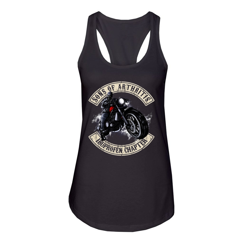 sons of arthritis ibuprofen chapter Women's Racerback Tank