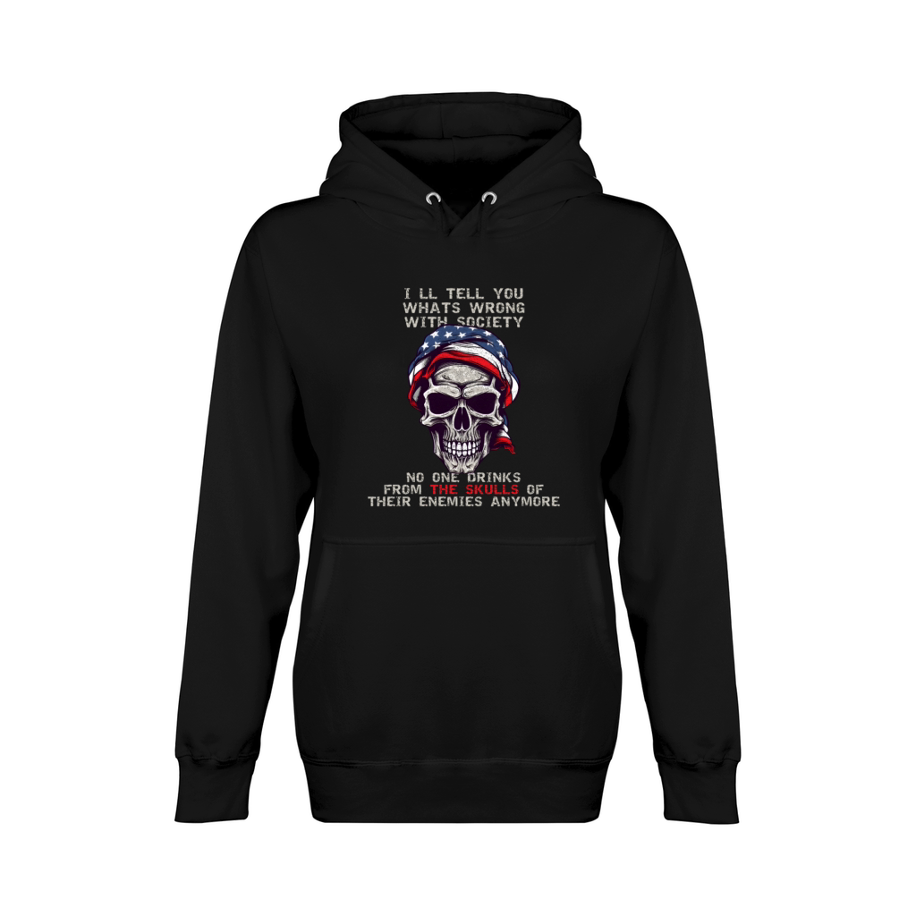 Skull Drink From The Skull Of Your Enemies funny m Unisex Premium Pullover Hoodie