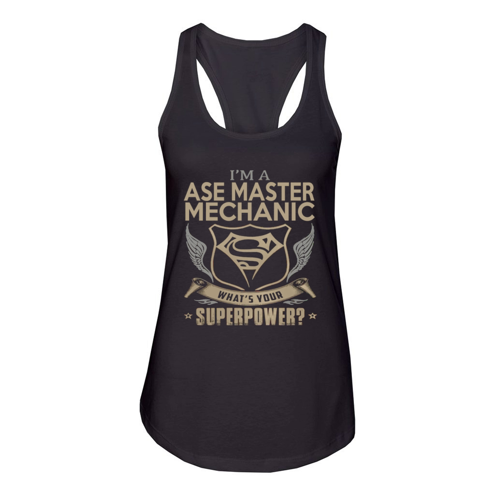 ASE MASTER MECHANIC Women's Racerback Tank
