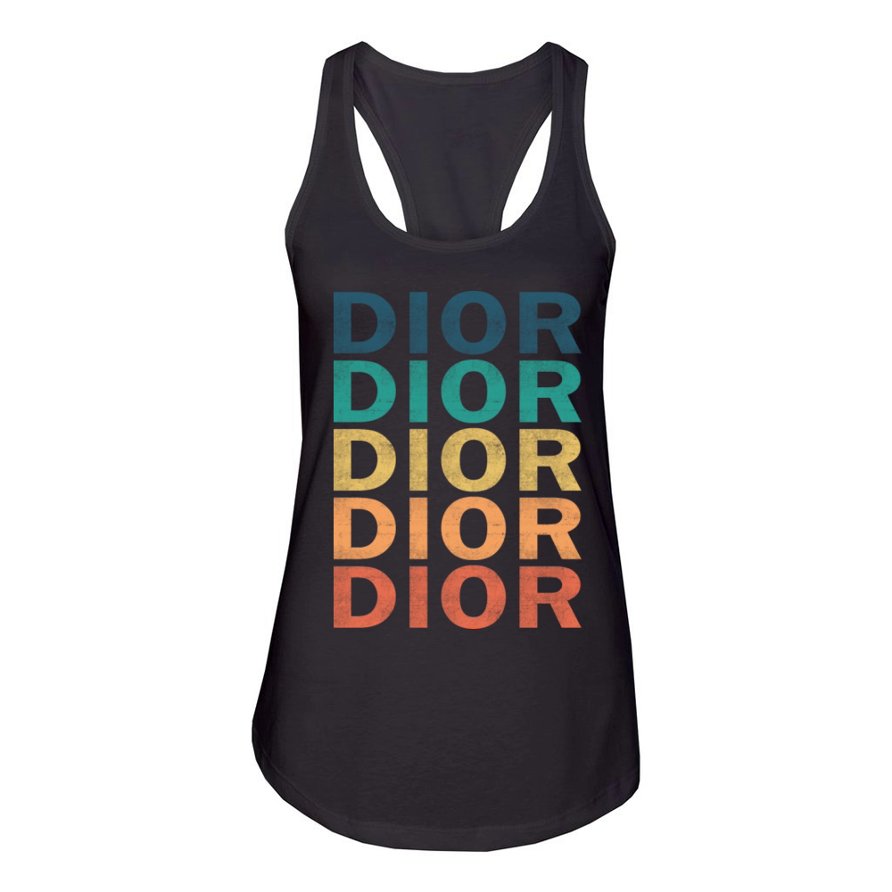 Dior Name T Shirt - Dior Vintage Retro Name Gift I Women's Racerback Tank