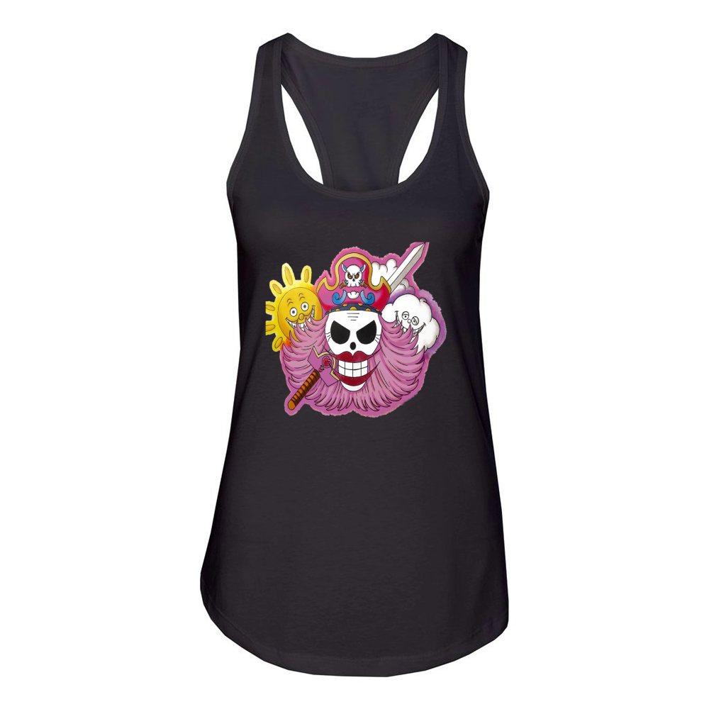 one piece big mom Women's Racerback Tank