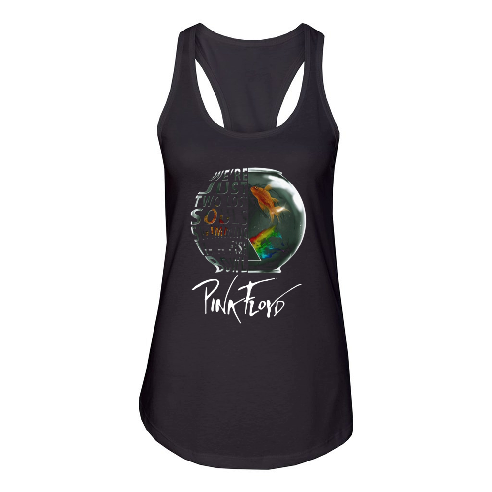 Pink Floyd We're Just Two lost Soul Swimming In The Fish Bowl Women's Racerback Tank