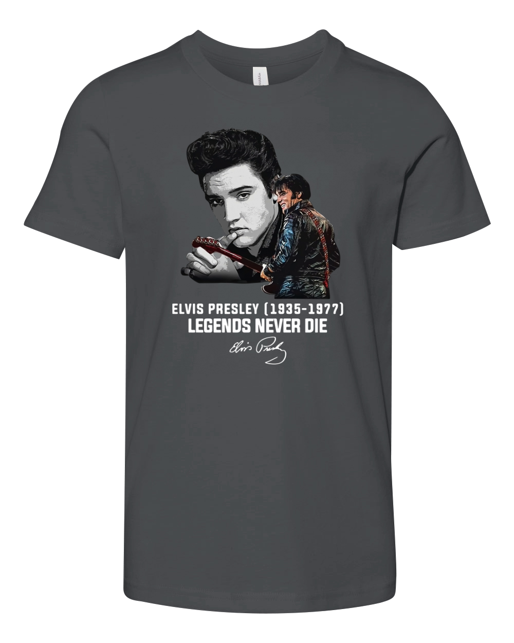 Elvis Presley 1935 1977 Legends Never Die Signature shirt Youth Unisex Jersey Tee