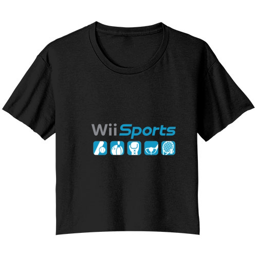 Wii Sports Remaster TShirt Bella Ladies Flowy Crop T-shirt