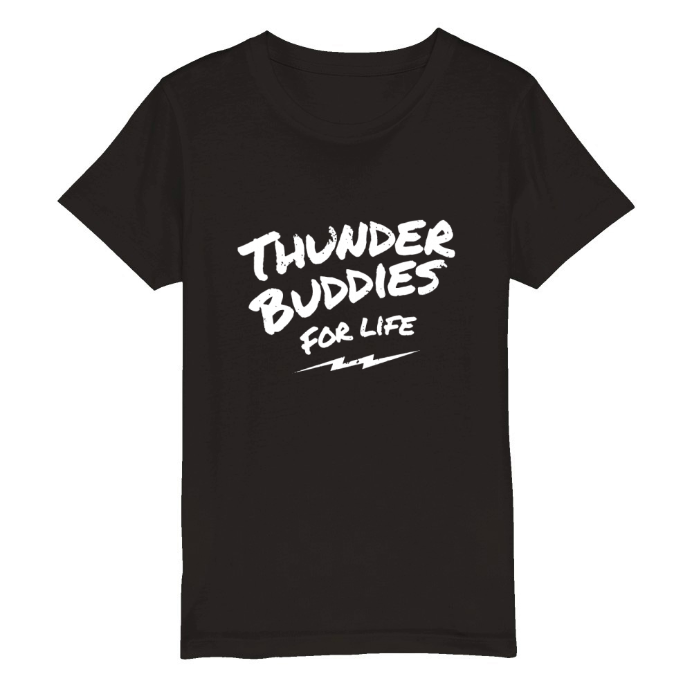thunder buddies for life 201735260410 Organic Kids Crewneck T-shirt