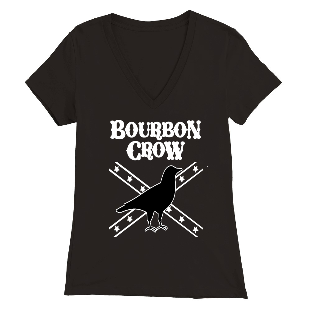 Bourbon Crow - Mens Premium T-Shirt Premium Womens V-Neck T-shirt