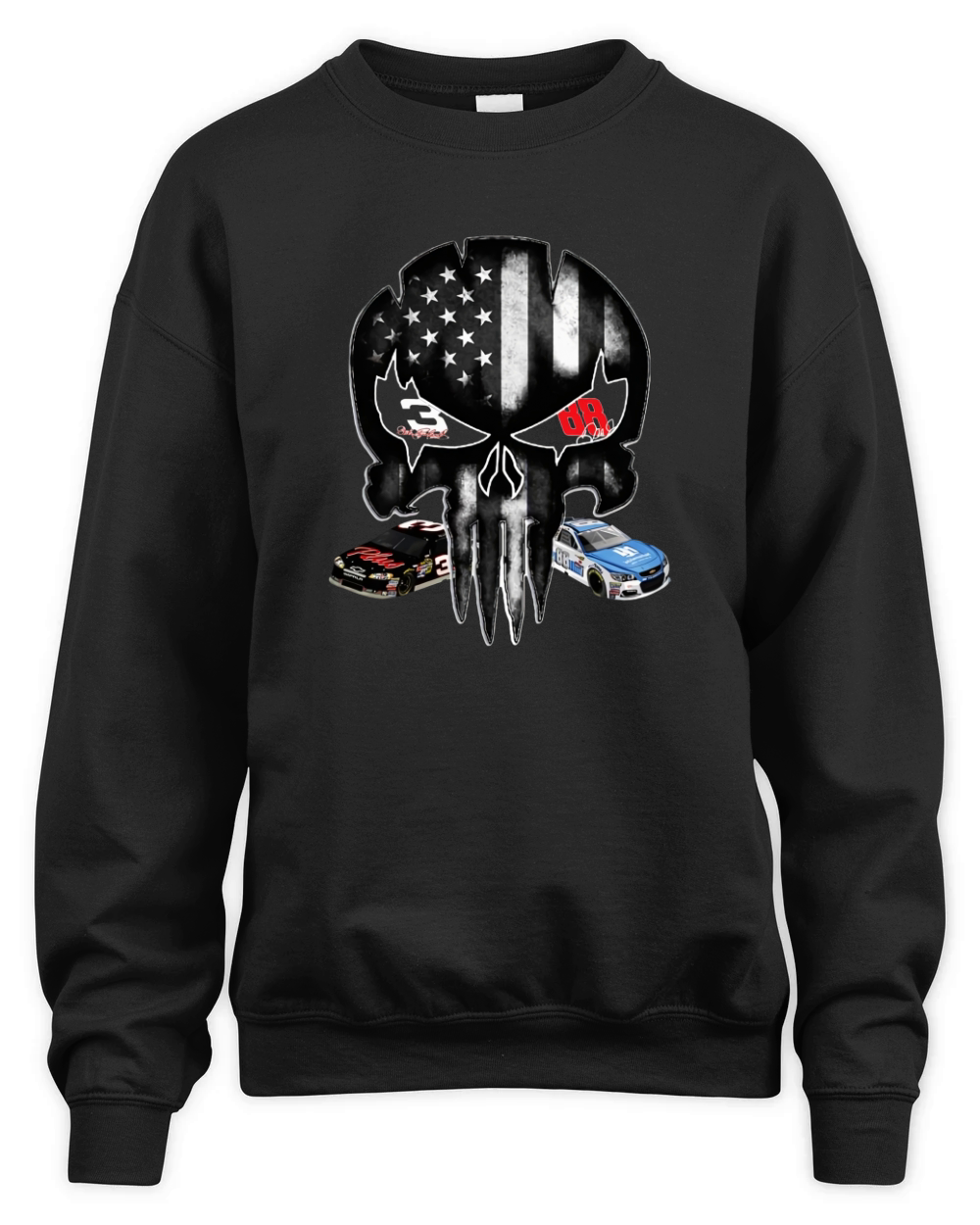 Punisher American flag Austin Dillon and Alex Bowman signature shirt Unisex Premium Crewneck Sweatshirt