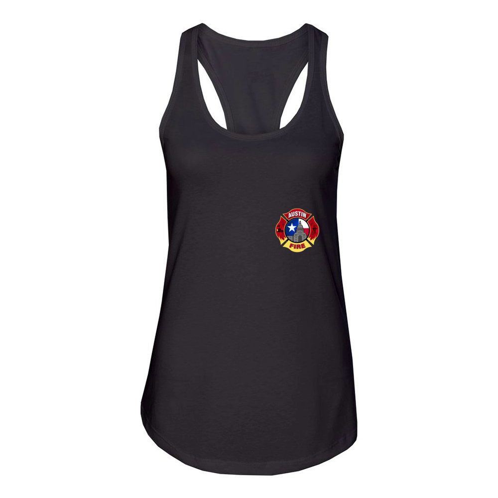 austin firefighter Women's Racerback Tank