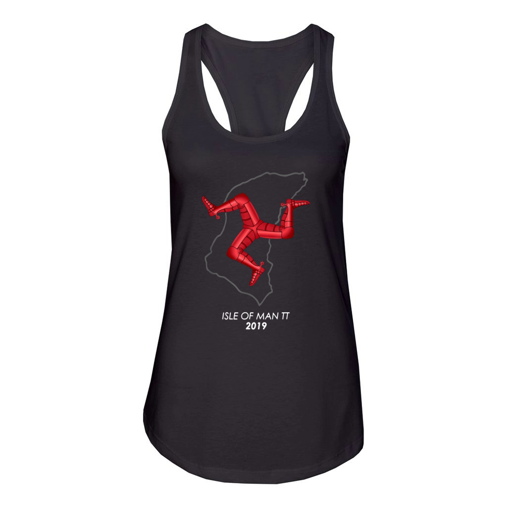 Isle of Man TT 2019 Race Map Women's Racerback Tank