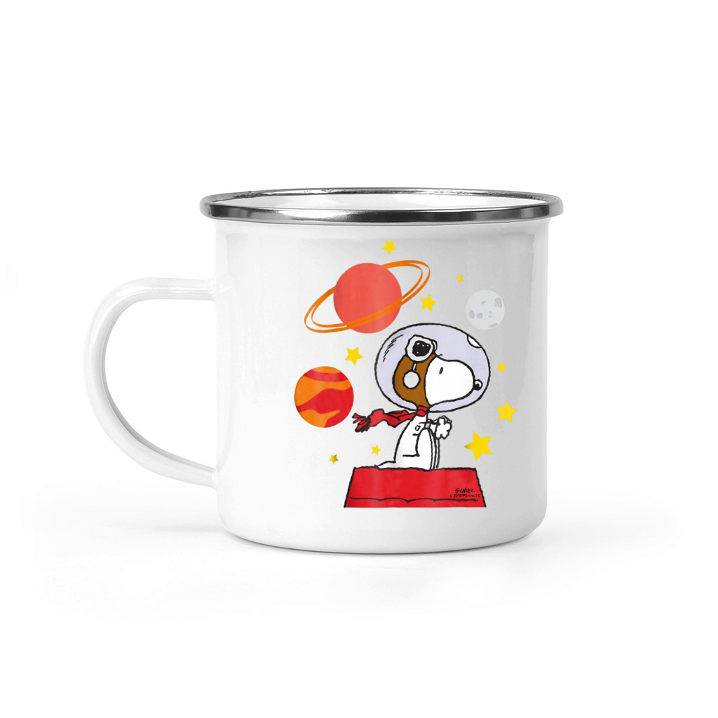 Peanuts Snoopy Space Pilot Mars, Moon And Saturn shirt Camping Mug