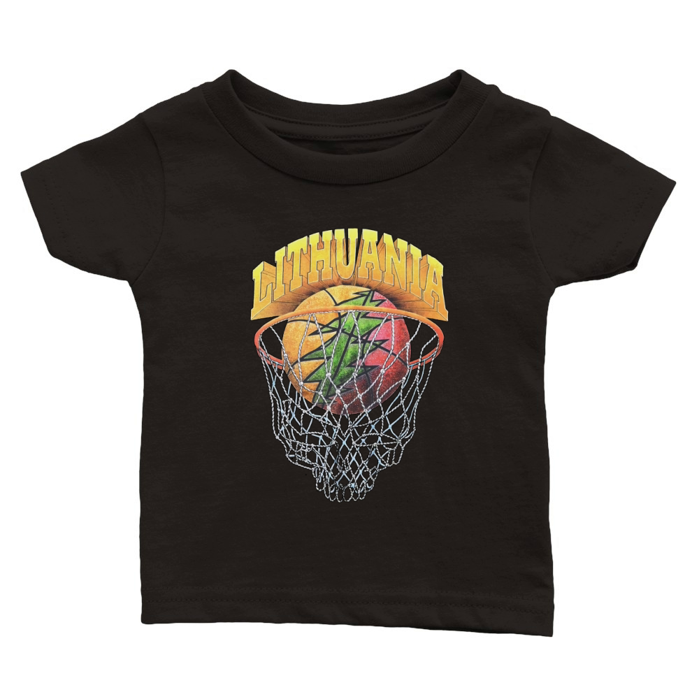 Lithuania Basketball Classic Baby Crewneck T-shirt