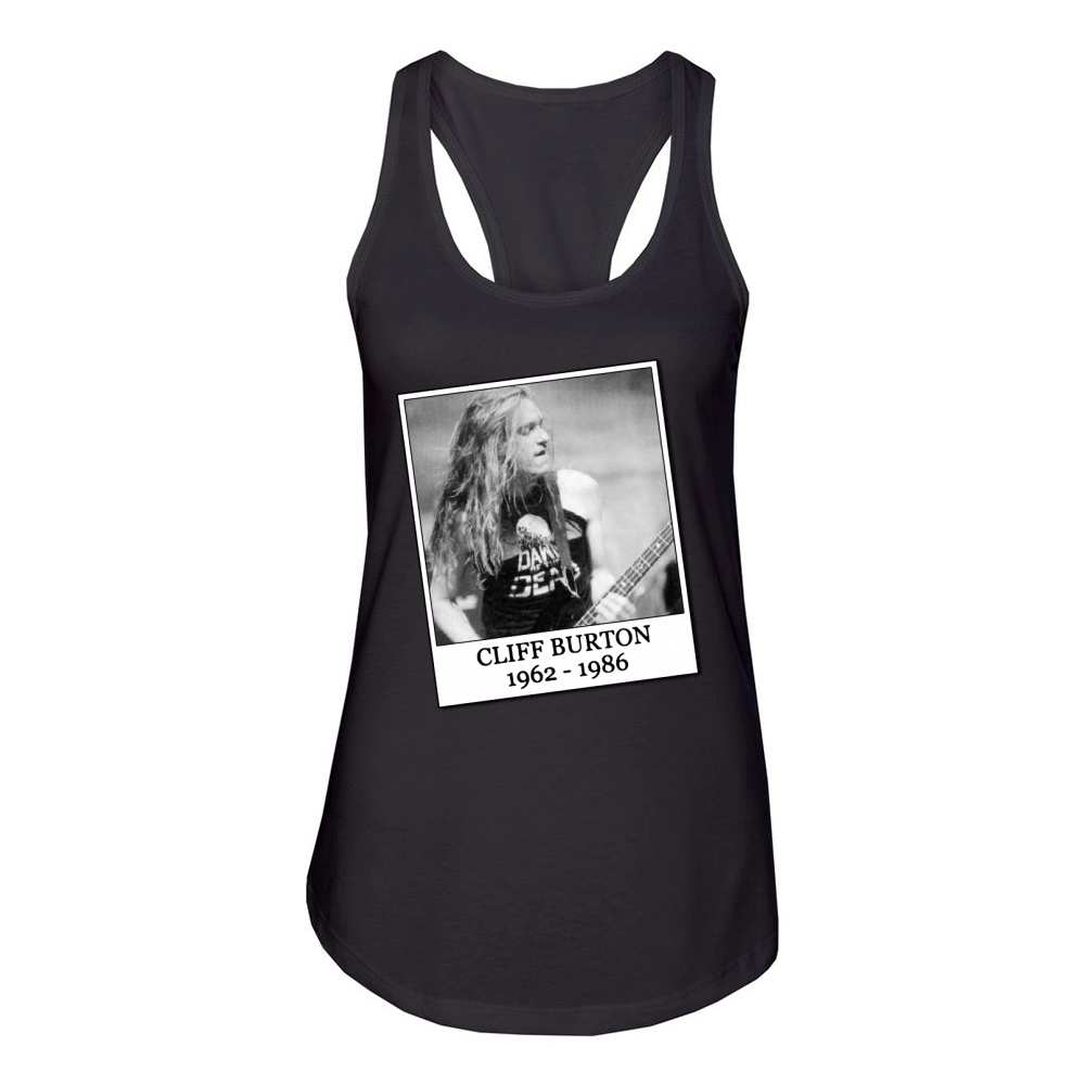 Bass God Cliff Burton Women's Racerback Tank