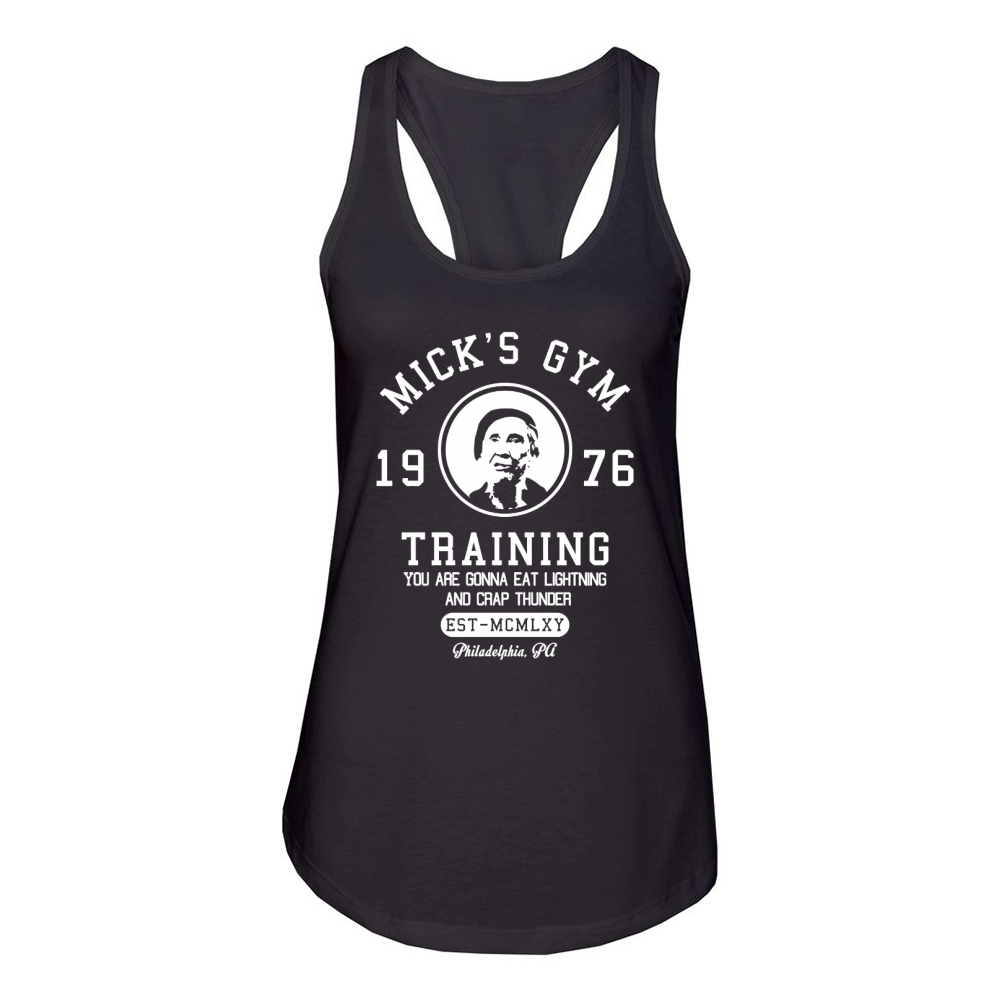 Micks Gym Shirt 1976 Training Women's Racerback Tank