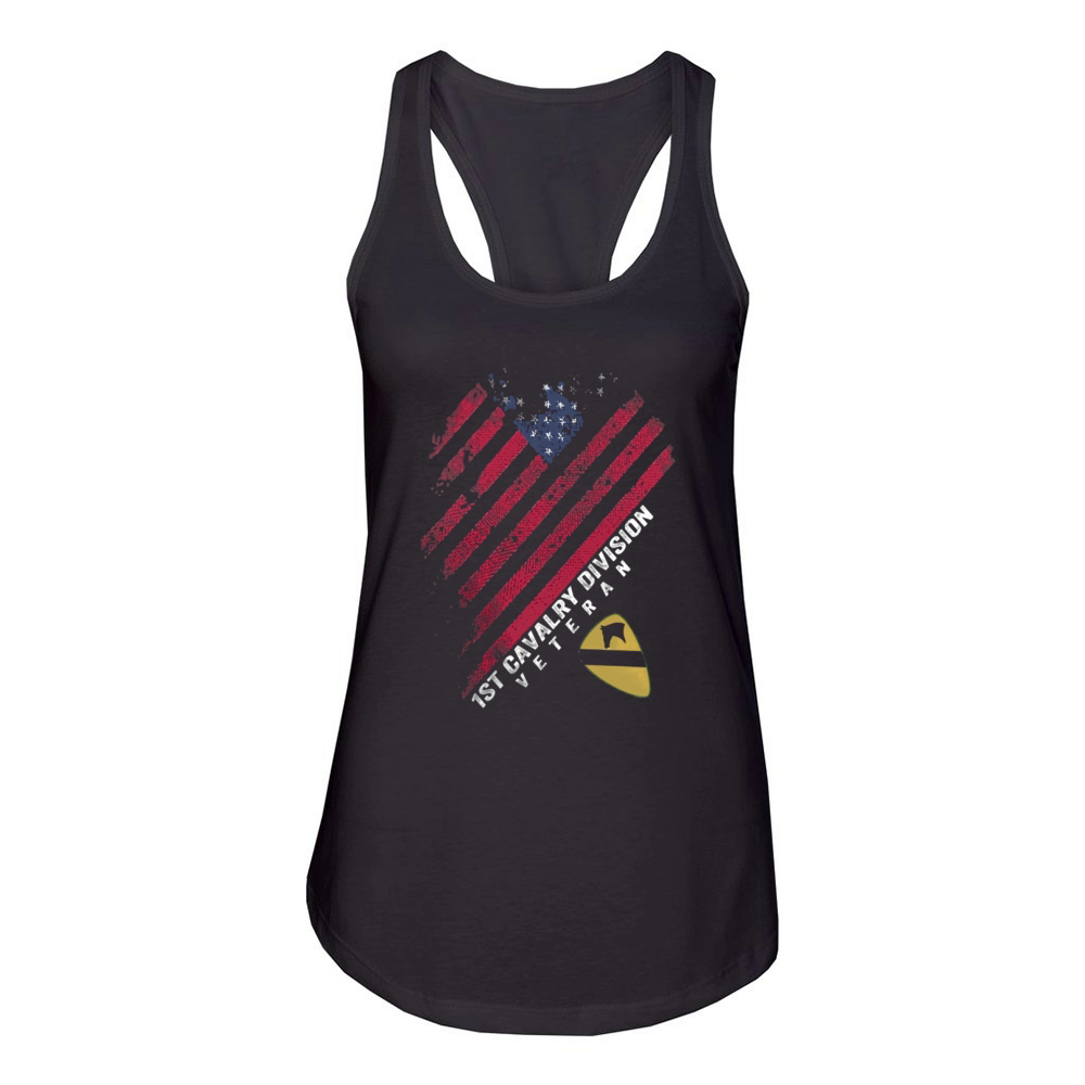 1St Cavalry Division Veteran TShirt Women's Racerback Tank
