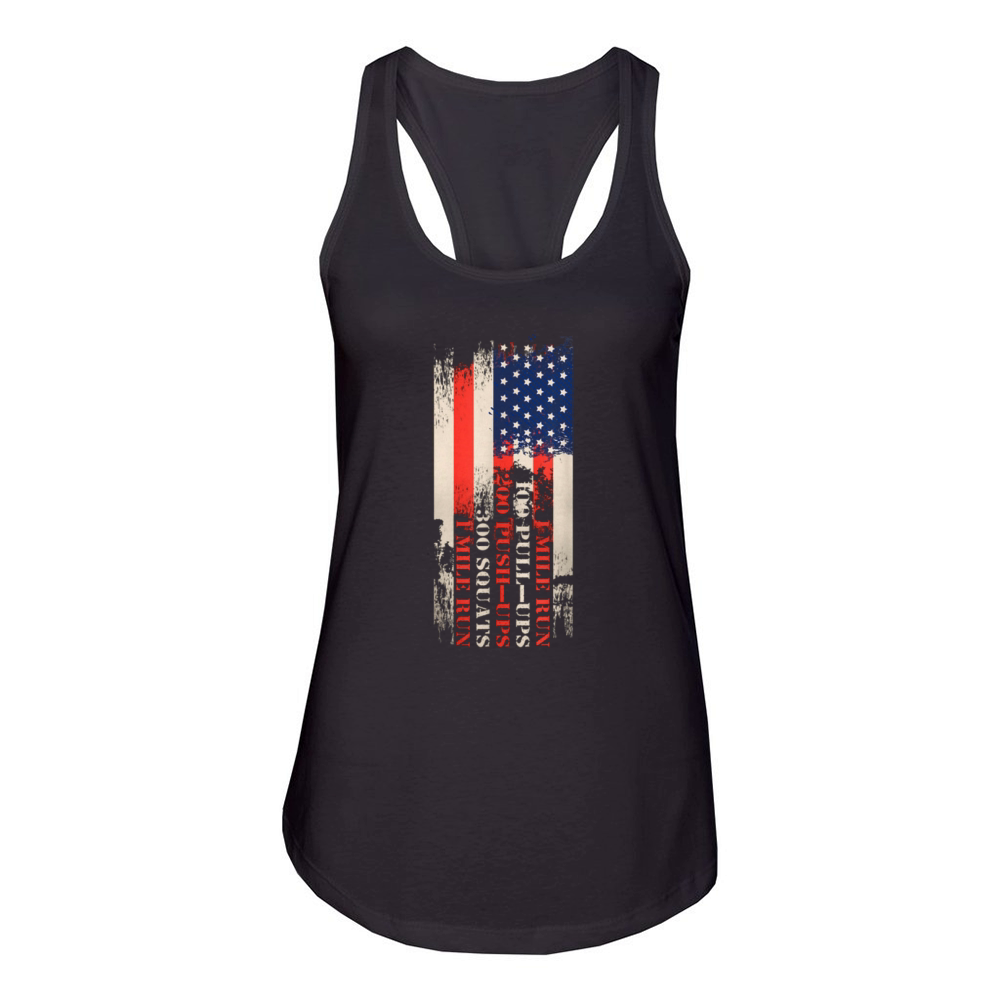Memorial Day Murph Workout Women's Racerback Tank