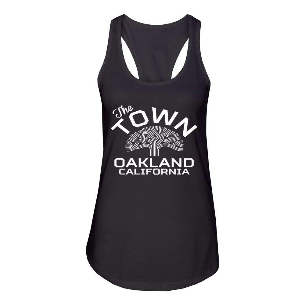 Oakland California The Town Tree Women's Racerback Tank