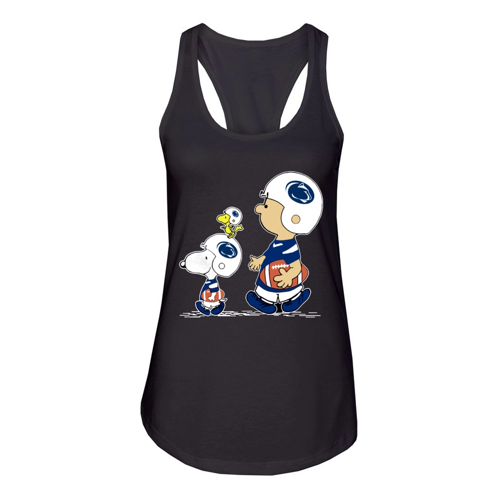 Penn State  Peanuts TShirt Women's Racerback Tank