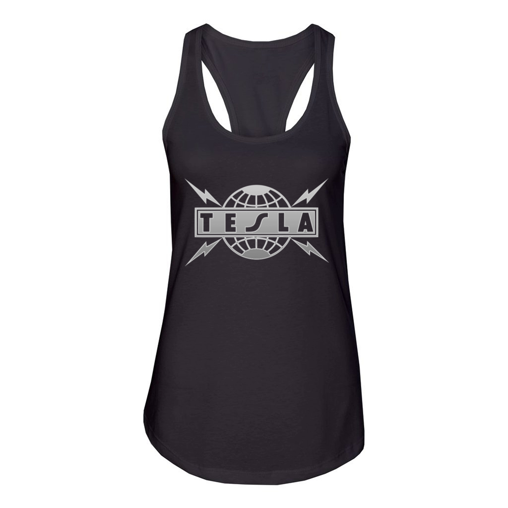 Tesla Band Tshirt Women's Racerback Tank