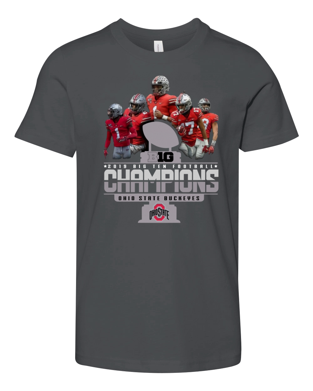 Big 2019 Big Ten Football Champions Ohio State Buckeyes shirt Youth Unisex Jersey Tee