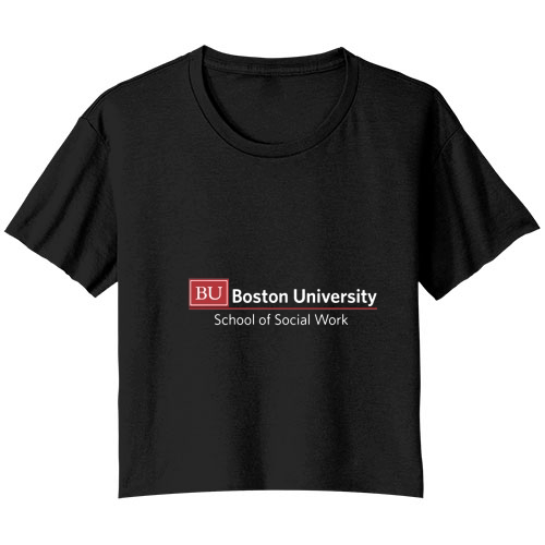 Boston University School of Social Work. Bella Ladies Flowy Crop T-shirt