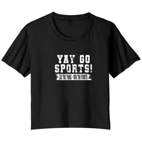 Yay Go Sports Vintage Sports Bella Ladies Flowy Crop T-shirt