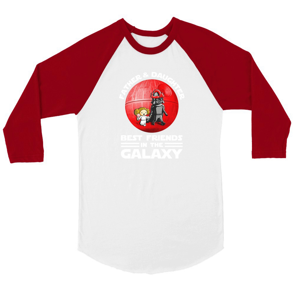 Father and daughter best friend in the galaxy Unisex ¾ sleeve Raglan T-shirt