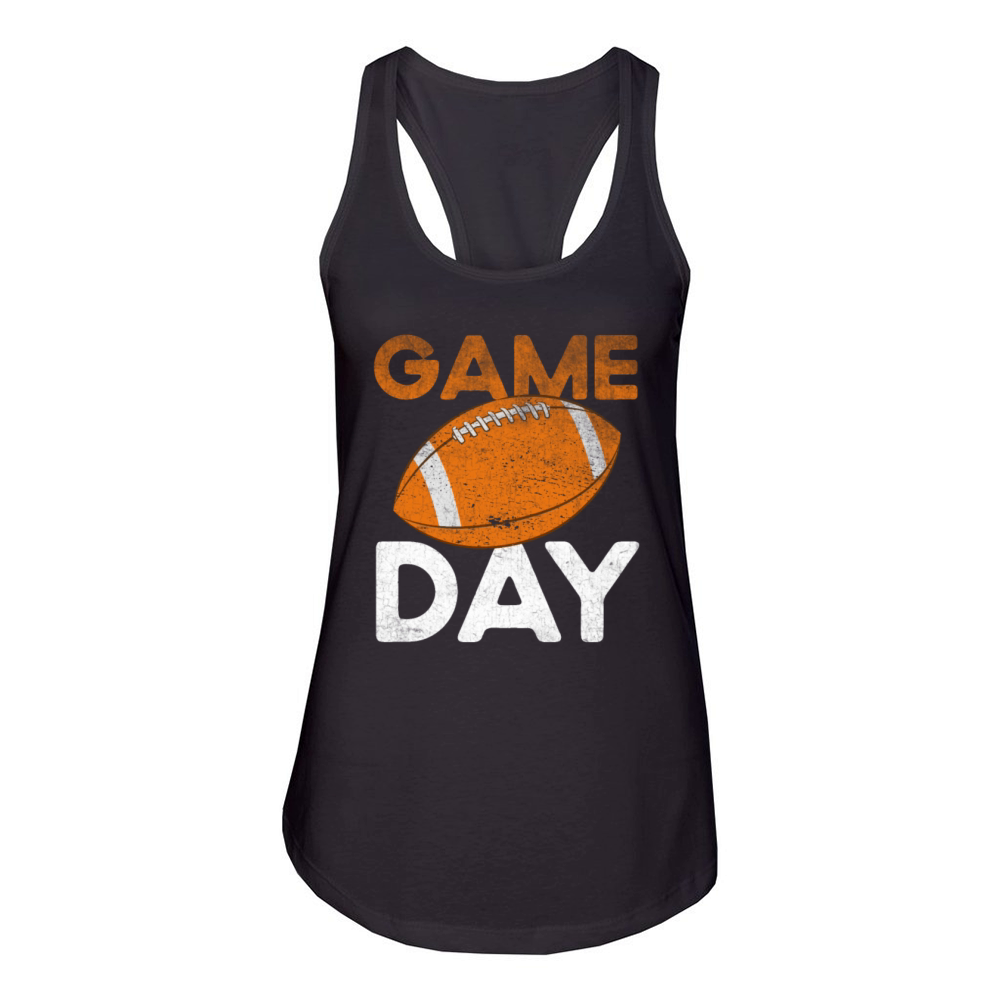 Game Day Football Season Team Sports Vintage Women's Racerback Tank