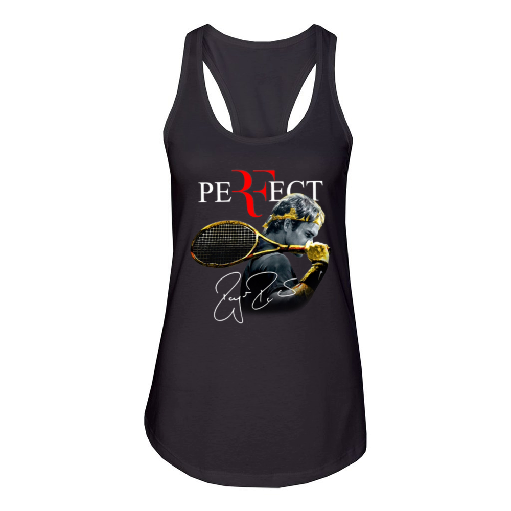 Perfect Roger Federer signature shirt Women's Racerback Tank