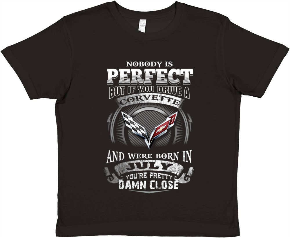DRIVE A CORVETTE JULY Premium Kids Crewneck T-shirt