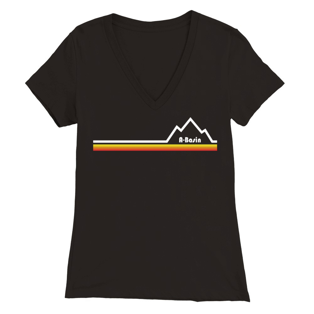Arapahoe Basin Colorado Premium Womens V-Neck T-shirt