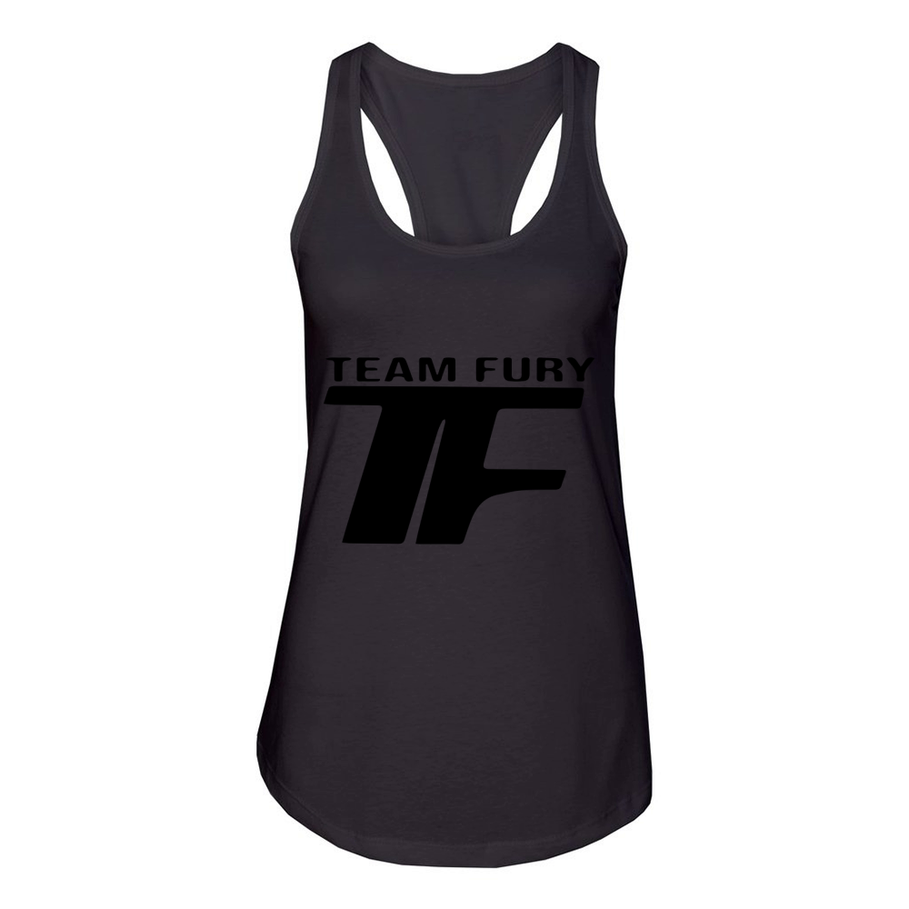 Tyson Fury Logo Black And White Women's Racerback Tank