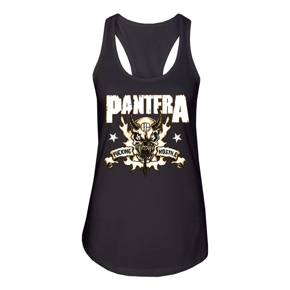 Pantera Skull Rock Band Women's Racerback Tank