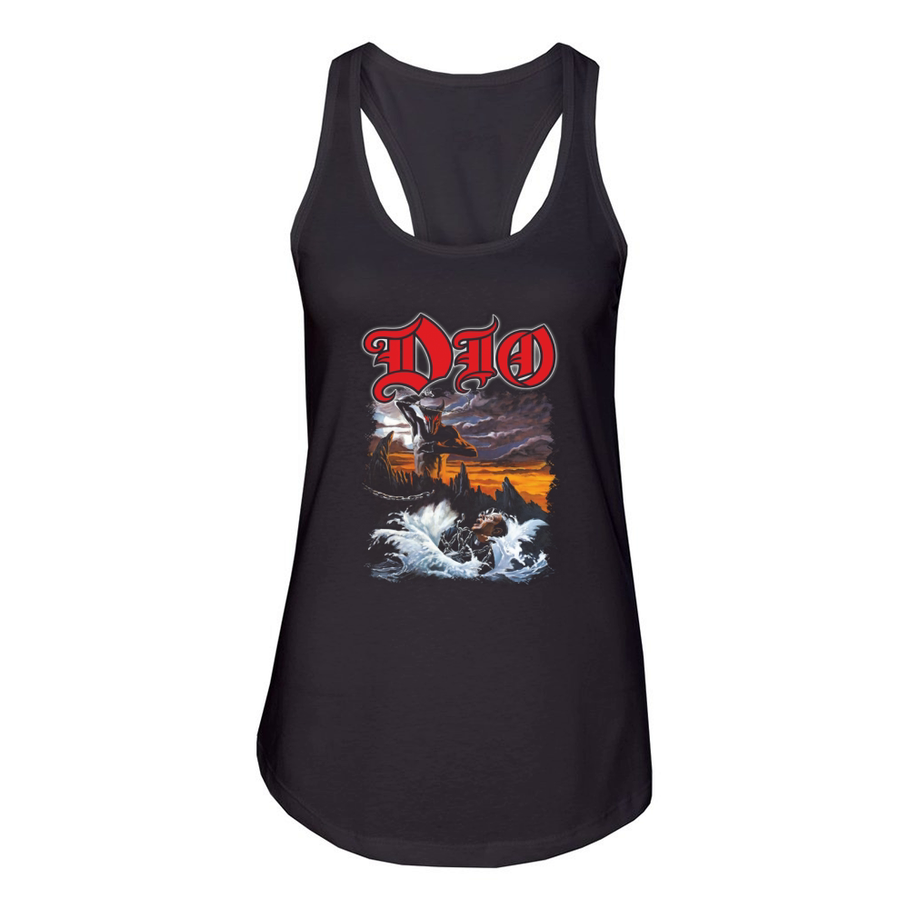 Ronnie James Dio Fans Holy Diver Women's Racerback Tank